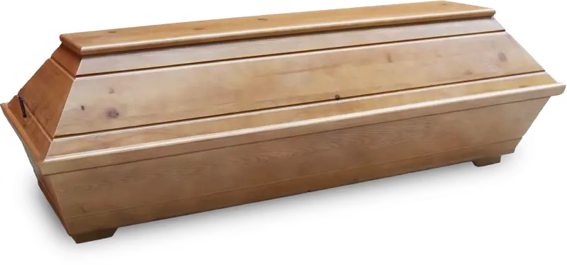 Einfacher Kiefernsarg