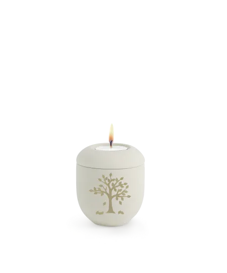 Gedenklicht "Melina", creme