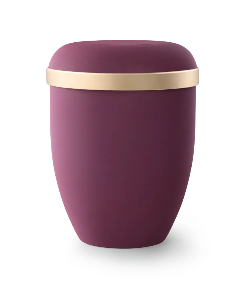 Naturstoffurne "Classic", Samtton burgund